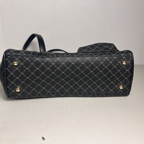 Rioni Chelsea Black Leather Purse Shoulder Bag Organizer Handbag Italian $290 - Picture 5 of 16